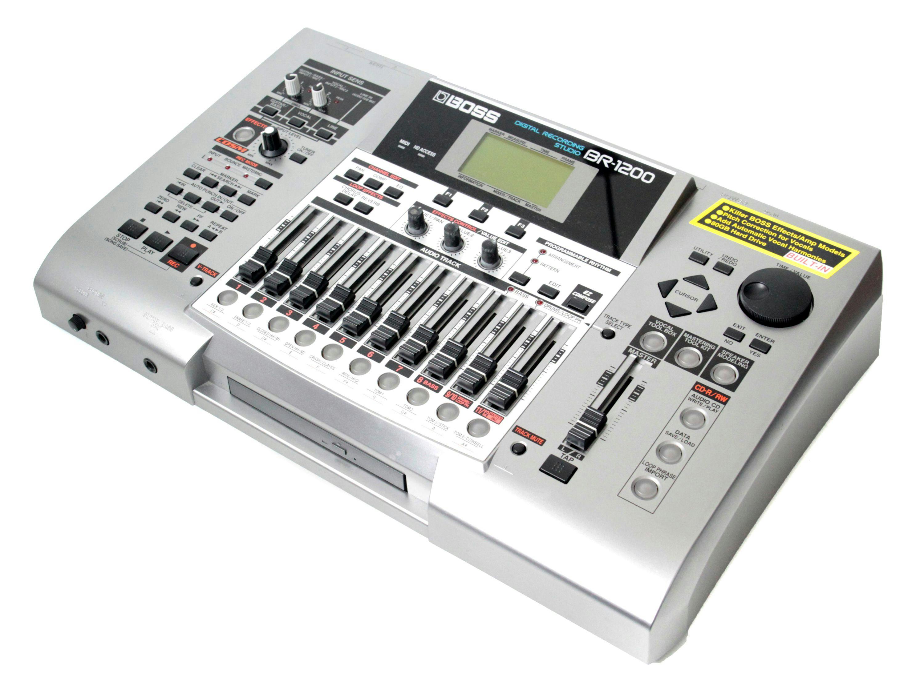 Second Hand Boss BR1200CD 12-Track Digital Recording Studio